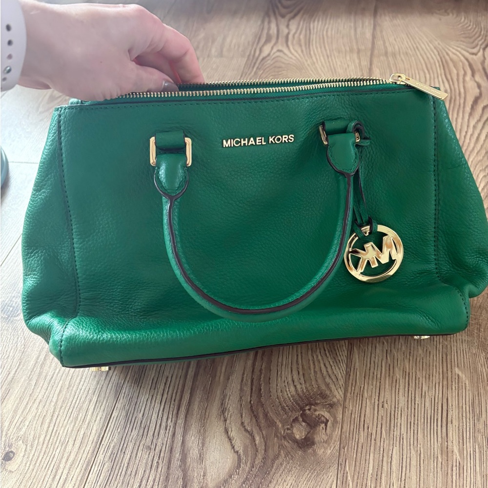 Michael Kors Emerald Green Satchel